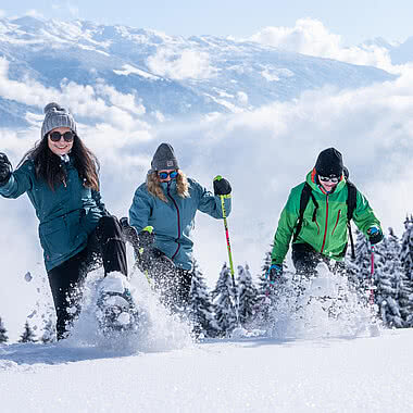 Snow-shoe hiking in Tyrol