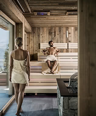 Aufgusssauna in Hotel Austria STOCK resort