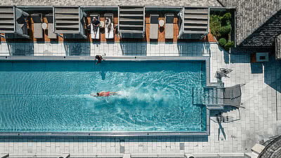 Pool in 5-Star Wellness Hotel STOCK resort Austria