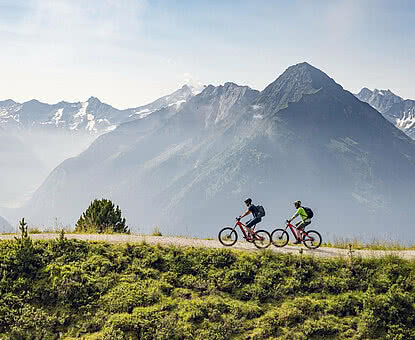 Cyclist on an E-bike holiday Austria