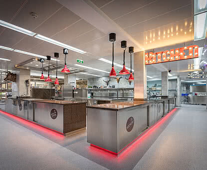 Kitchen in Gourmet Hotel STOCK resort in Austria