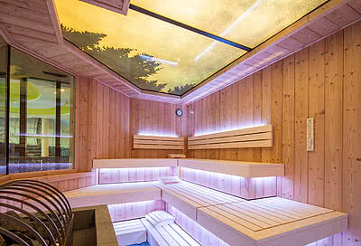 Biosauna im Familien Wellnesshotel STOCK resort in Österreich