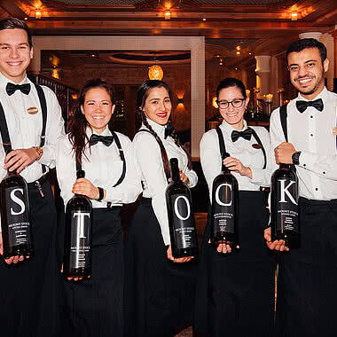 Staff with STOCK Wine in STOCK resort