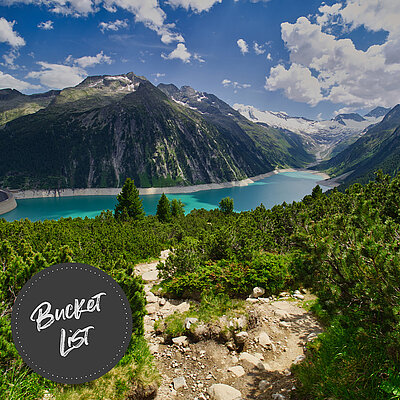 Starte deine E-Bike Tour zum atemberaubenden Schlegeis Stausee im Zillertal! Erlebe atemberaubende Landschaften, frische Bergluft und unvergessliche Momente.